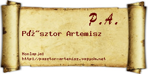 Pásztor Artemisz névjegykártya